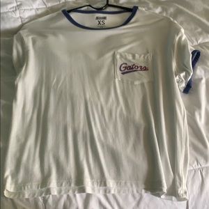 White crewneck baseball T for Florida gators